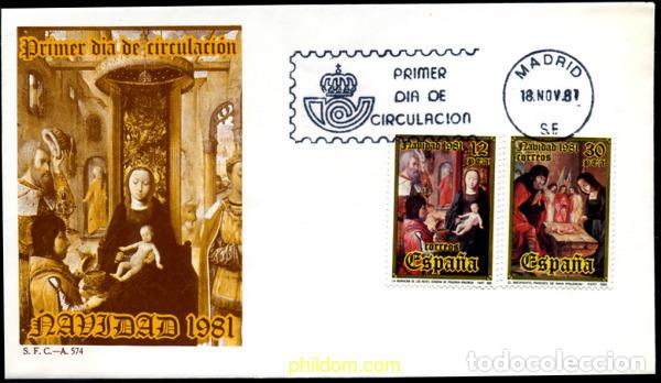 Timbres: 244697 MNH ESPA&Ntilde;A 1981 NAVIDAD