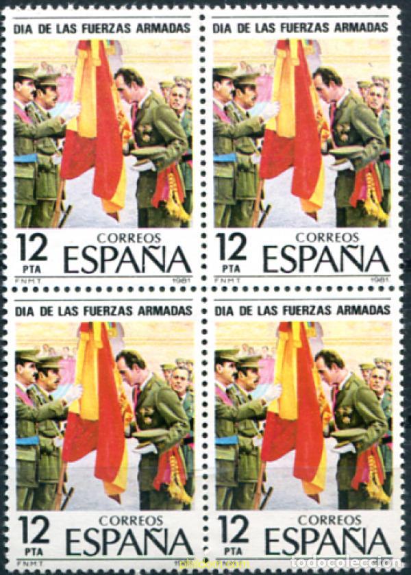 Timbres: 323866 MNH ESPA&Ntilde;A 1981 DIA DE LAS FUERZAS ARMADAS