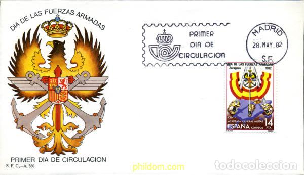 Timbres: 244698 MNH ESPA&Ntilde;A 1982 DIA DE LAS FUERZAS ARMADAS