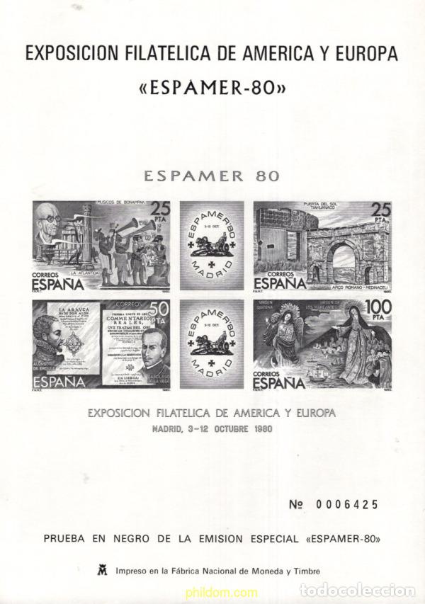 Sellos: 21862 MNH ESPA&Ntilde;A 1980 ESPAMER 80. EXPOSICION FILATELICA INTERNACIONAL