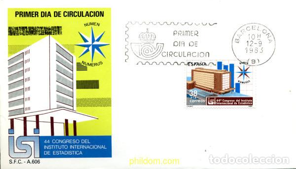 Sellos: 261377 MNH ESPA&Ntilde;A 1983 44 CONGRESO INTERNACIONAL DE ESTADISTICA