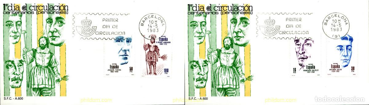 Sellos: 261384 MNH ESPA&Ntilde;A 1983 CENTENARIOS