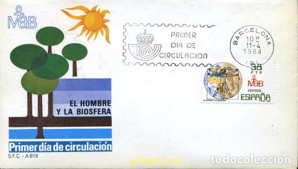 Selos: 261332 MNH ESPA&Ntilde;A 1984 EL HOMBRE Y LA BIOESFERA