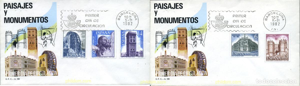 Selos: 281958 MNH ESPA&Ntilde;A 1982 PAISAJES Y MONUMENTOS