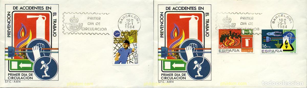 Selos: 274817 MNH ESPA&Ntilde;A 1984 PREVENCION DE ACCIDENTES LABORALES