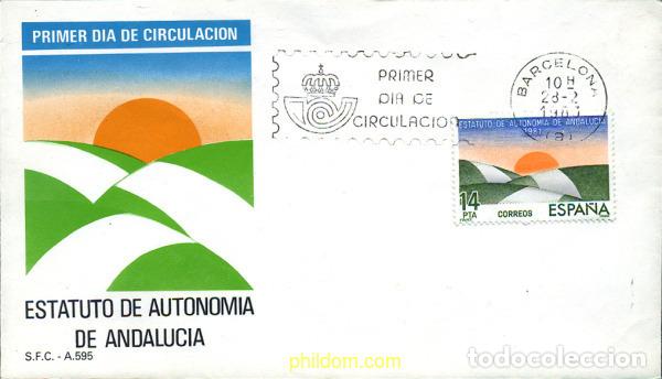 Timbres: 274818 MNH ESPA&Ntilde;A 1983 ESTATUTOS DE AUTONOMIA-ANDALUCIA Y CANTABRIA