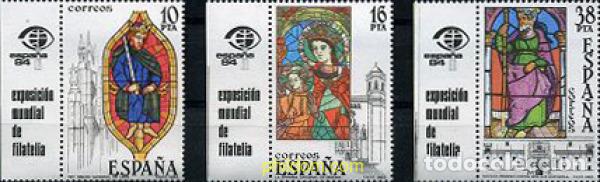 Selos: 210918 MNH ESPA&Ntilde;A 1983 VIDRIERAS ARTISTICAS