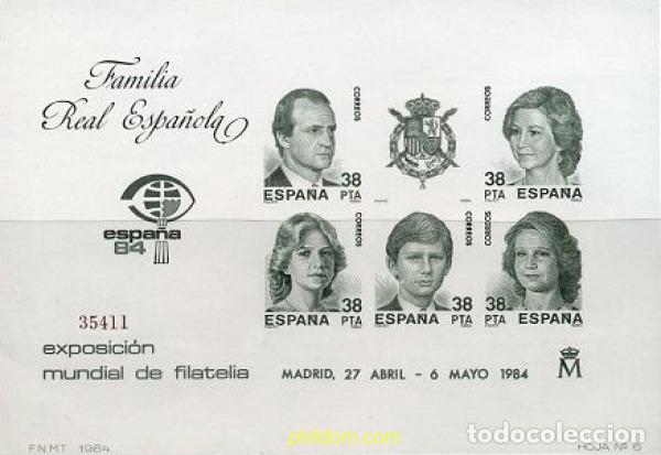 Selos: 21864 MNH ESPA&Ntilde;A 1984 ESPA&Ntilde;A 84. EXPOSICION FILATELICA INTERNACIONAL