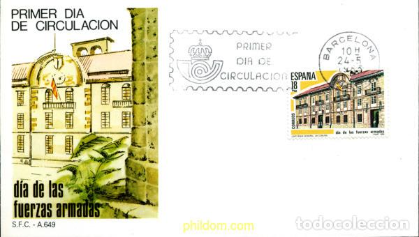 Selos: 261017 MNH ESPA&Ntilde;A 1985 DIA DE LAS FUERZAS ARMADAS