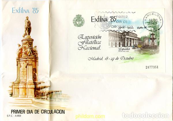 Sellos: 281618 MNH ESPA&Ntilde;A 1985 EXFILNA 85. EXPOSICION FILATELICA NACIONAL
