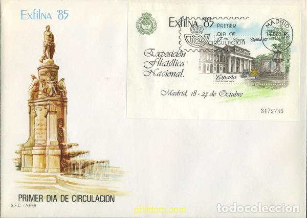 Sellos: 355303 MNH ESPA&Ntilde;A 1985 EXFILNA 85. EXPOSICION FILATELICA NACIONAL