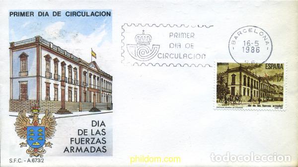Timbres: 281585 MNH ESPA&Ntilde;A 1986 DIA DE LAS FUERZAS ARMADAS