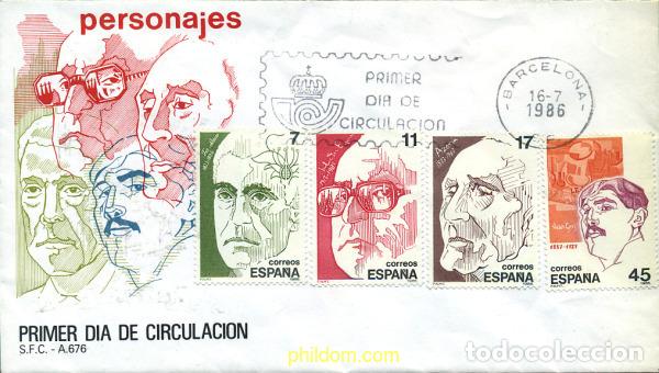 Timbres: 281578 MNH ESPA&Ntilde;A 1986 PERSONAJES