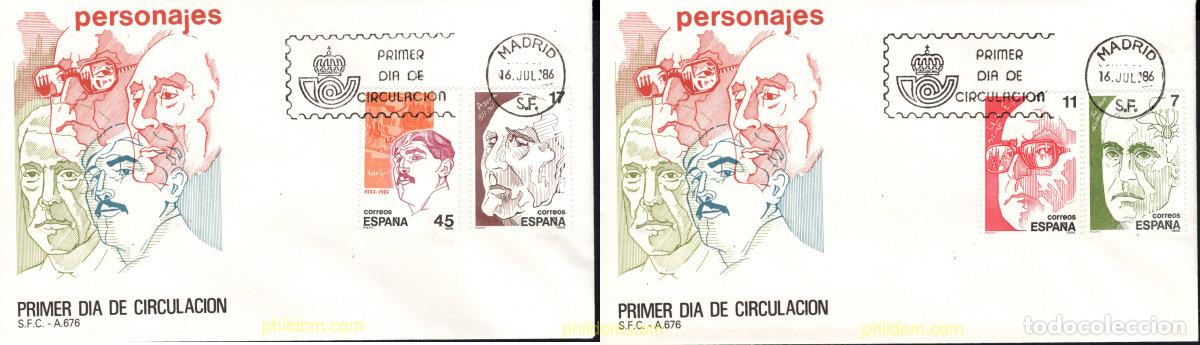 Timbres: 683069 MNH ESPA&Ntilde;A 1986 PERSONAJES