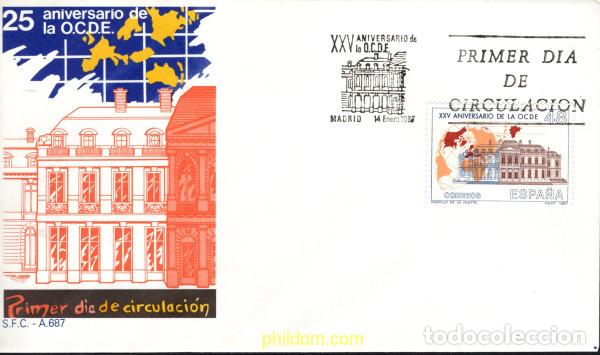 Timbres: 426695 MNH ESPA&Ntilde;A 1987 25 ANIVERSARIO DE LA OCDE