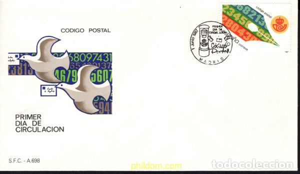 Sellos: 426707 MNH ESPA&Ntilde;A 1987 ANIVERSARIO DE LA INPLANTACION DEL CODIGO POSTAL EN TODA ESPA&Ntilde;A