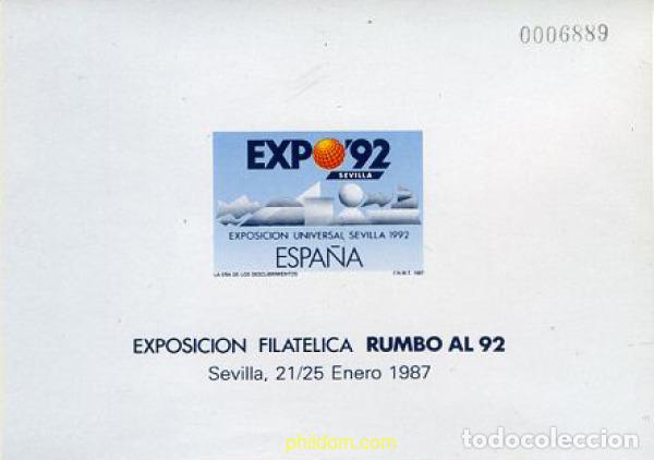 Timbres: 162053 MNH ESPA&Ntilde;A 1987 EXPO 92. EXPOSICION UNIVERSAL DE SEVILLA