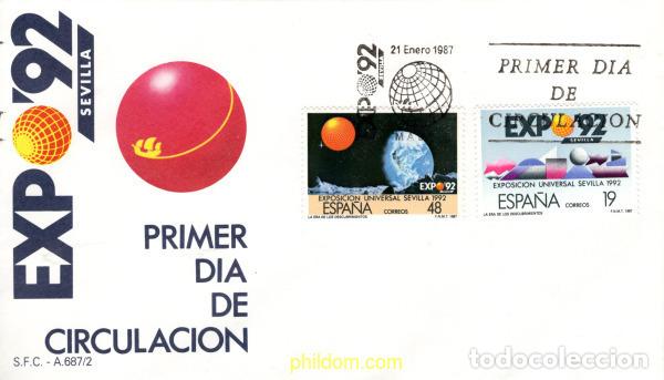 Timbres: 426696 MNH ESPA&Ntilde;A 1987 EXPO 92. EXPOSICION UNIVERSAL DE SEVILLA