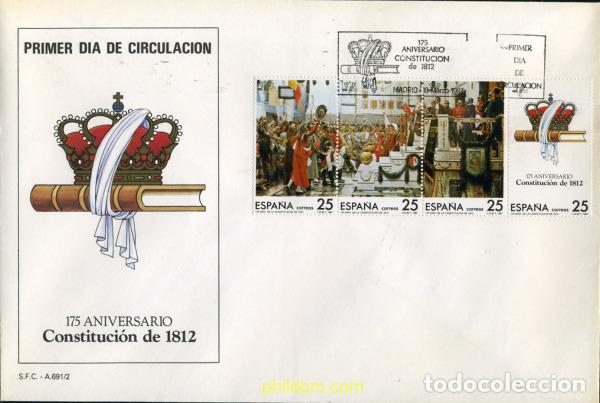 Sellos: 355306 MNH ESPA&Ntilde;A 1987 175 ANIVERSARIO DE LA CONSTITUCION DE 1812