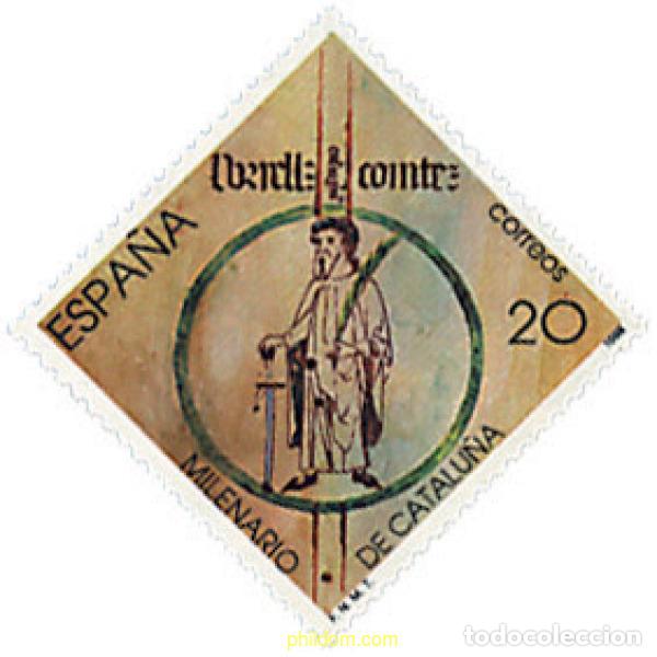 Sellos: 85792 MNH ESPA&Ntilde;A 1988 MILENARIO DE CATALU&Ntilde;A