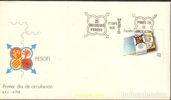 Timbres: 426723 MNH ESPA&Ntilde;A 1988 25 ANIVERSARIO DE FESOFI