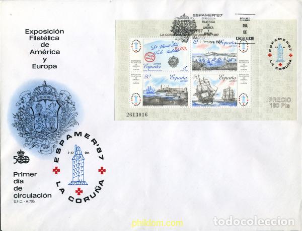 Timbres: 355317 MNH ESPA&Ntilde;A 1987 ESPAMER 87. EXPOSICION FILATELICA INTERNACIONAL