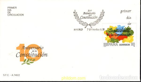 Timbres: 426728 MNH ESPA&Ntilde;A 1988 10 ANIVERSARIO DE LA CONSTITUCION