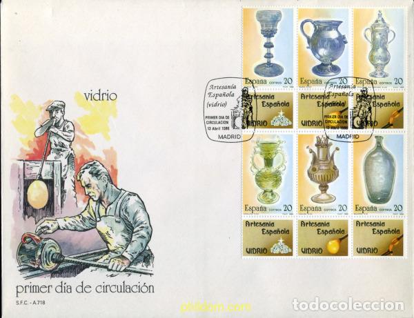 Timbres: 355318 MNH ESPA&Ntilde;A 1988 ARTESANIA ESPA&Ntilde;OLA. VIDRIO