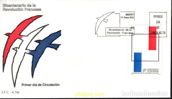 Timbres: 426730 MNH ESPA&Ntilde;A 1989 BICENTENARIO DE LA REVOLUCION FRANCESA