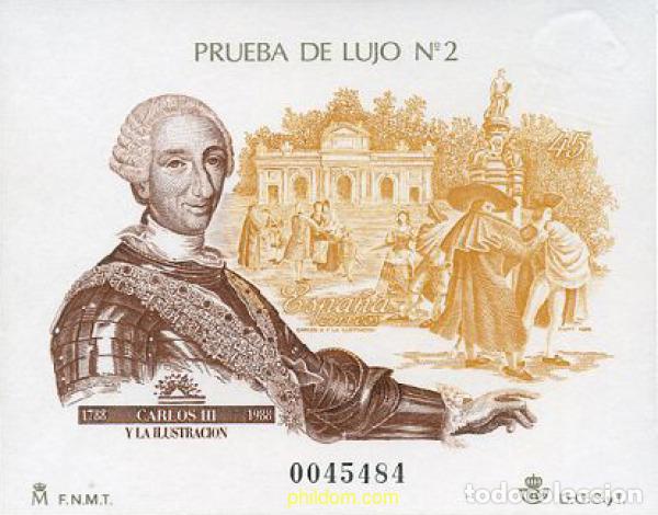 Timbres: 21870 MNH ESPA&Ntilde;A 1988 CARLOS III Y LA ILUSTRACION