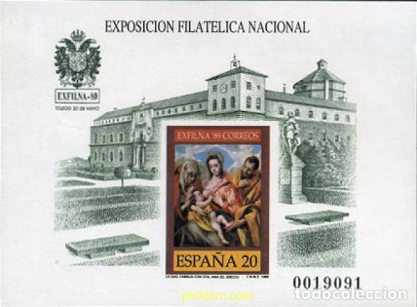 Timbres: 21872 MNH ESPA&Ntilde;A 1989 EXFILNA 89. EXPOSICION FILATELICA NACIONAL
