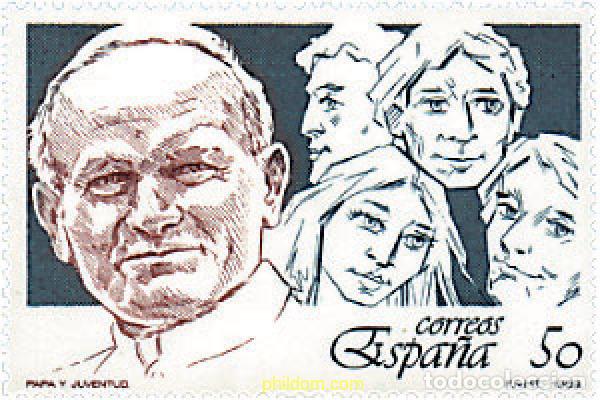 Briefmarken: 85828 MNH ESPA&Ntilde;A 1989 PAPA Y JUVENTUD