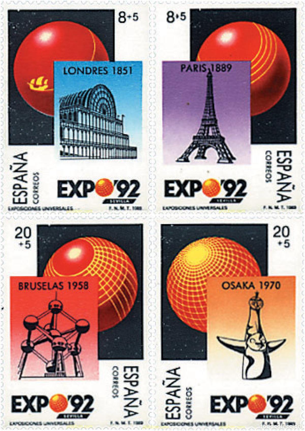 Briefmarken: 85825 MNH ESPA&Ntilde;A 1989 EXPO 92. EXPOSICION UNIVERSAL DE SEVILLA