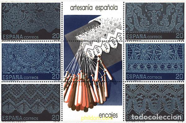 Briefmarken: 4867 MNH ESPA&Ntilde;A 1989 ARTESANIA ESPA&Ntilde;OLA. ENCAJES