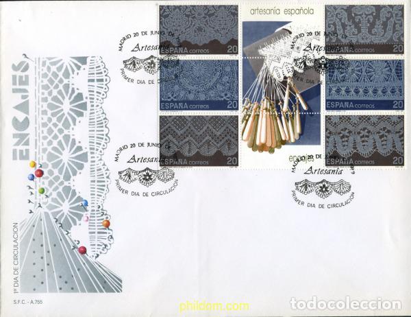 Briefmarken: 355320 MNH ESPA&Ntilde;A 1989 ARTESANIA ESPA&Ntilde;OLA. ENCAJES