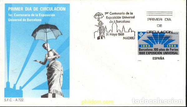 Briefmarken: 426717 MNH ESPA&Ntilde;A 1988 CENTENARIO DE LA EXPOSICION UNIVERSAL DE BARCELONA