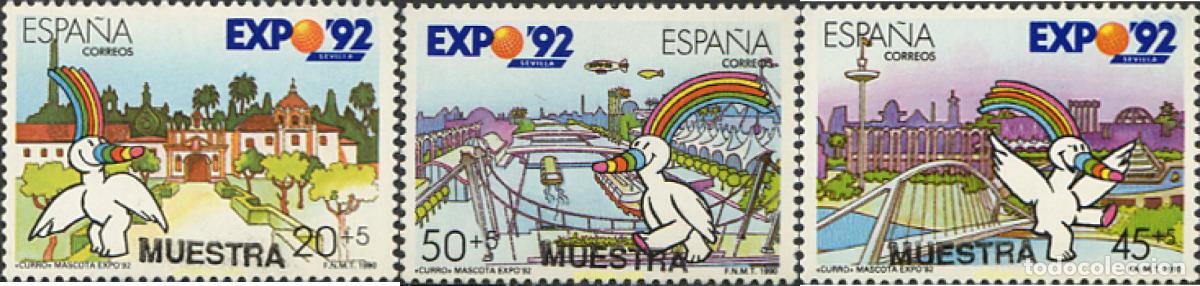 Briefmarken: 238093 MNH ESPA&Ntilde;A 1990 EXPO 92. EXPOSICION UNIVERSAL DE SEVILLA