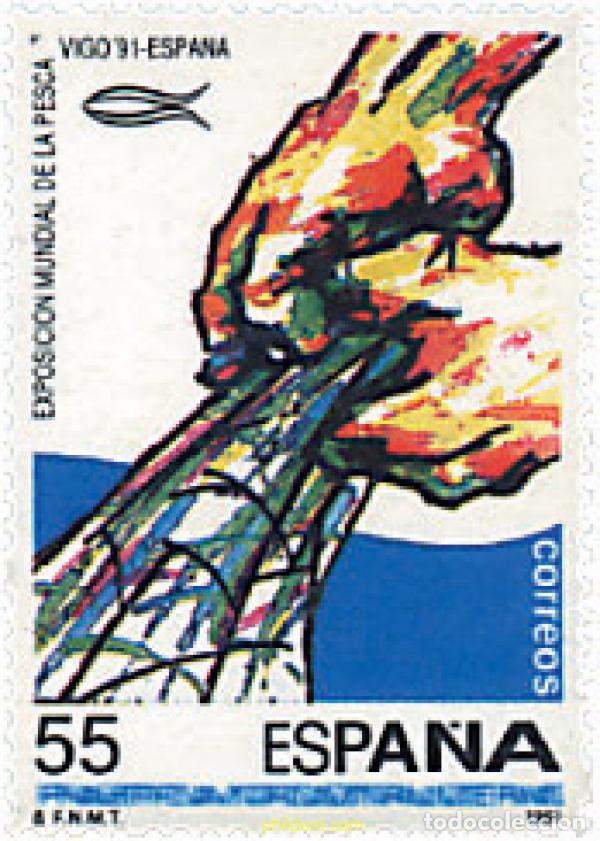 Sellos: 85870 MNH ESPA&Ntilde;A 1991 EXPOSICION MUNDIAL DE LA PESCA