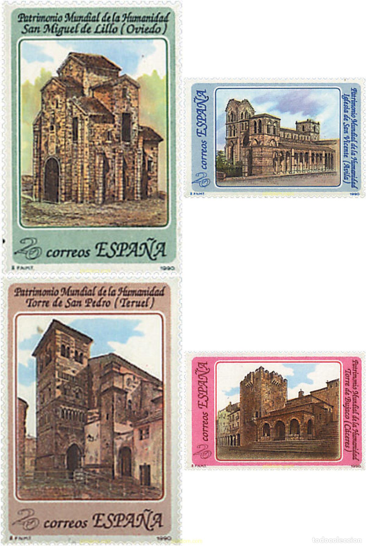 Sellos: 85858 MNH ESPA&Ntilde;A 1990 PATRIMONIO MUNDIAL DE LA HUMANIDAD