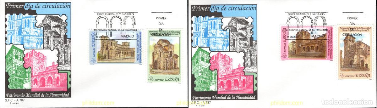 Sellos: 426757 MNH ESPA&Ntilde;A 1990 PATRIMONIO MUNDIAL DE LA HUMANIDAD