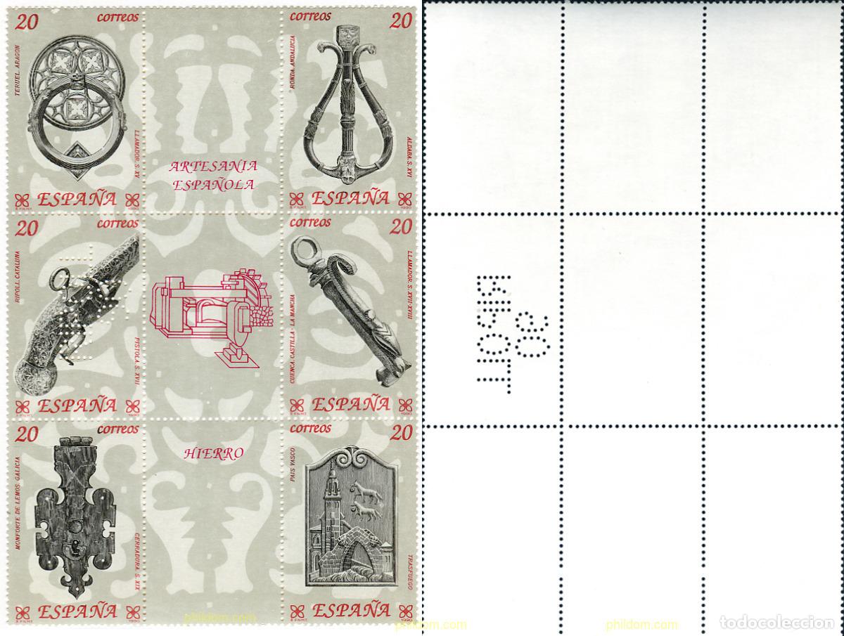 Sellos: 225128 MNH ESPA&Ntilde;A 1990 ARTESANIA ESPA&Ntilde;OLA. HIERRO