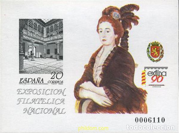 Sellos: 21776 MNH ESPA&Ntilde;A 1990 EXFILNA 90. EXPOSICION FILATELICA NACIONAL