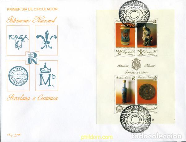 Sellos: 355298 MNH ESPA&Ntilde;A 1991 PATRIMONIO ARTISTICO NACIONAL. PORCELANA Y CERAMICA