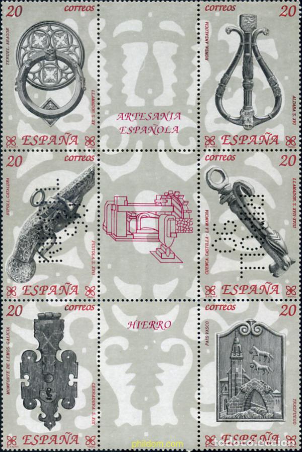 Sellos: 225129 MNH ESPA&Ntilde;A 1990 ARTESANIA ESPA&Ntilde;OLA. HIERRO