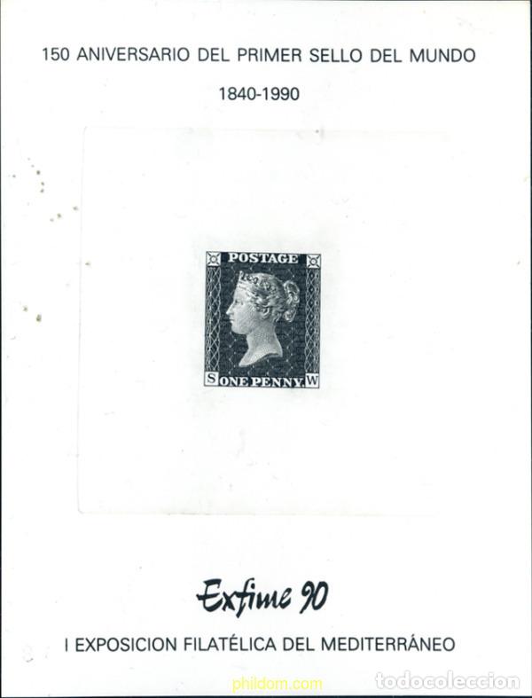 Sellos: 272360 MNH ESPA&Ntilde;A 1990 EXFILNA 90. EXPOSICION FILATELICA NACIONAL