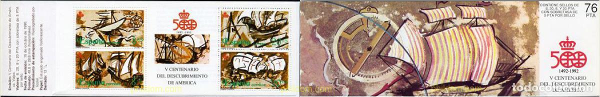 Sellos: 2261 MNH ESPA&Ntilde;A 1990 5 CENTENARIO DEL DESCUBRIMIENTO DE AMERICA