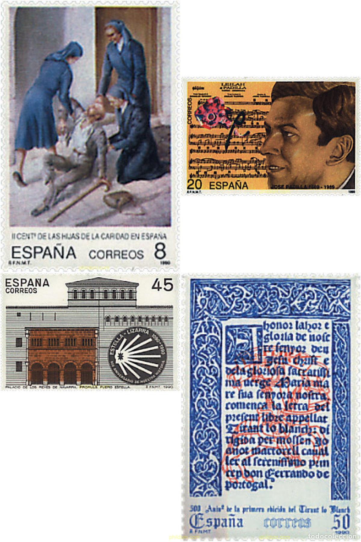 Timbres: 85849 MNH ESPA&Ntilde;A 1990 CENTENARIOS
