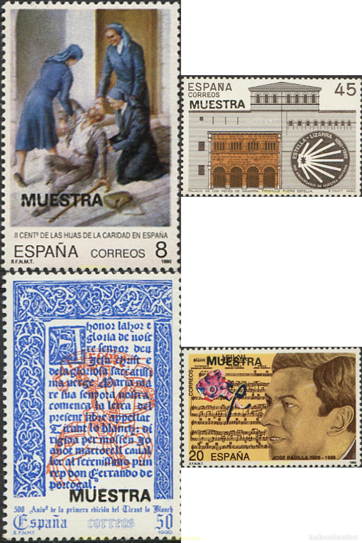 Timbres: 238098 MNH ESPA&Ntilde;A 1990 CENTENARIOS