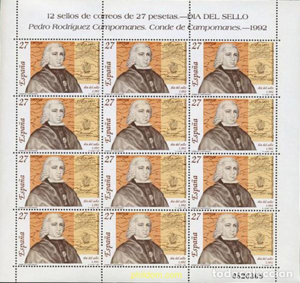 Timbres: 12247 MNH ESPA&Ntilde;A 1992 DIA DEL SELLO