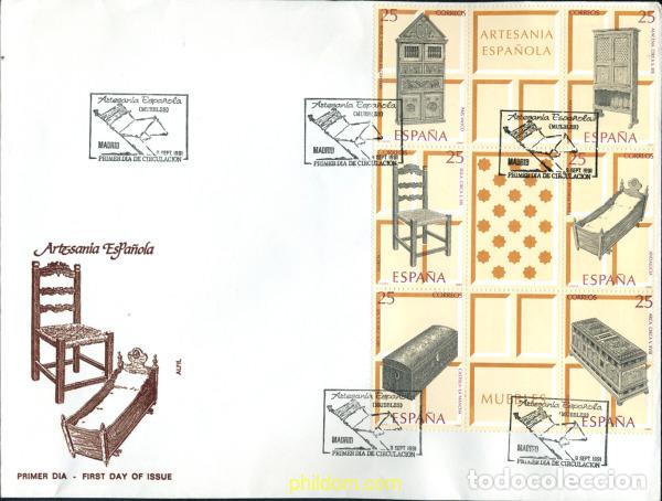 Timbres: 244632 MNH ESPA&Ntilde;A 1991 ARTESANIA ESPA&Ntilde;OLA. MUEBLES